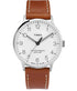 Waterbury Classic 40mm White Dial Brown Leather Strap