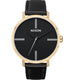 Arrow Leather 38 MM Gold Black Silver