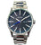 Sentry SS 42 MM Stainless Steel Navy Dial